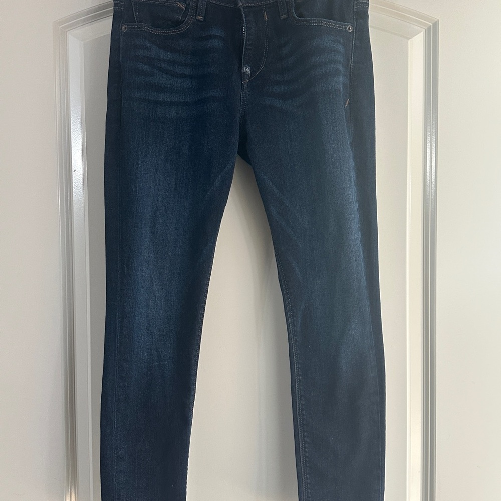 Express Dark Blue Ankle Jeans